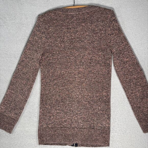 Bke Long Cardigan Sweater Women’s Size L Rust Brown Professor Academia Teacher - Picture 12 of 14